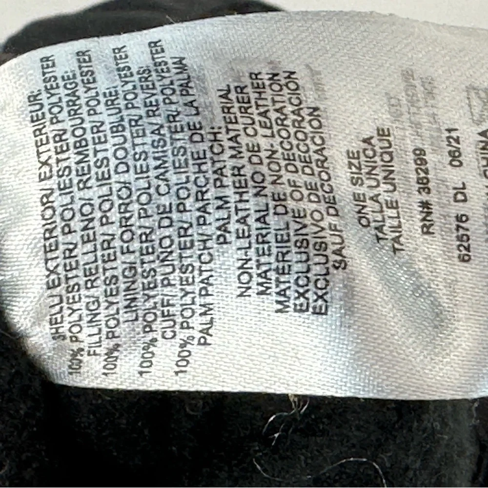 Addie & Tate Ski Gloves with 3M Thinsulate - Black - One Size
